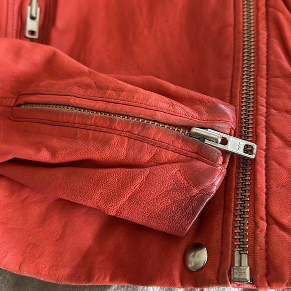 IRO lamb leather salinas moto jacket S/M - Picture 7 of 11